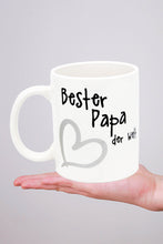 Laden Sie das Bild in den Galerie-Viewer, KAMACA Kaffeebecher Becher Lustige Tasse mit Spruch Sarkasmus witzig tolles Geschenk lieben Menschen Kollegen Büro Alltag (Bester Papa der Welt)