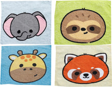 Laden Sie das Bild in den Galerie-Viewer, 4er Set Magisches Handtuch WILDTIERE für Kinder Zauberhandtuch Mitgebsel Geschenkidee Kindergeburtstag Geschenk Reisen