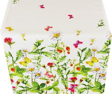 Laden Sie das Bild in den Galerie-Viewer, Tischläufer 40x90 WIESENBLUMEN hochwertiges Druck-Motiv mit Blumen Frühling
