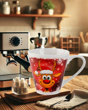 Laden Sie das Bild in den Galerie-Viewer, KAMACA Kaffeebecher Becher Tasse Weihnachtstasse für einen lieben Menschen tolles Geschenk Kollegen Büro Alltag Winter Weihnachten (Lustiges Rentier)
