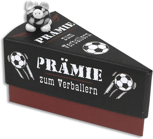 KAMACA Geschenkschachtel PRÄMIE ZUM VERBALLERN Tortenstück für Geldgeschenke kleine Geschenke Präsente Männer Geschenkverpackung Geld Gutschein Geburtstag