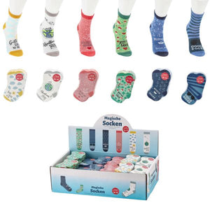 KAMACA 6er Set Paar Magische Socken Größe 36-40 mit Baumwolle Party Mitgebsel Geburtstag Magic Socks ( 6er Set Socken Sprüche)