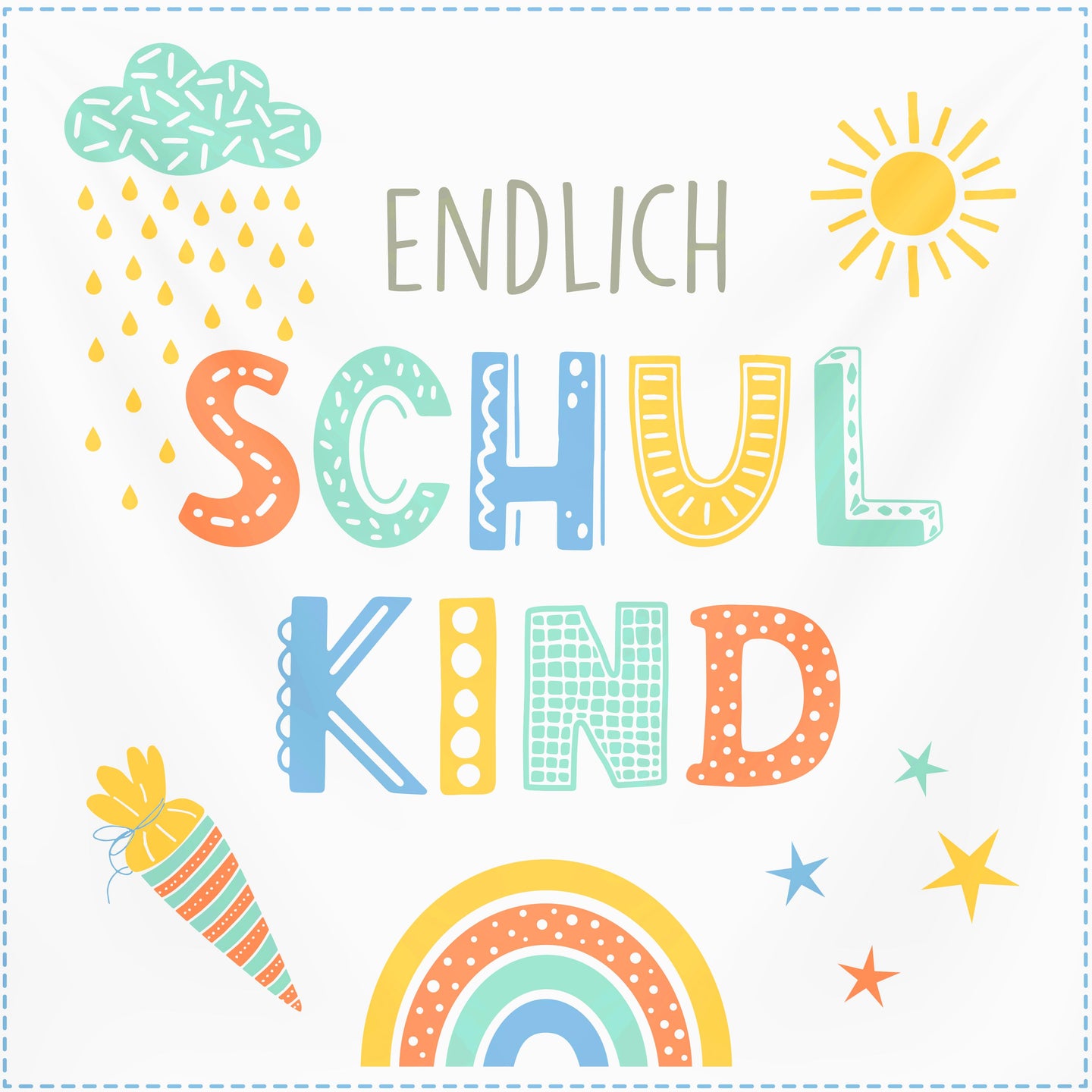 6er Set Magisches Handtuch SCHULANFANG für Kinder Zauberhandtuch Mitgebsel Geschenkidee Kindergeburtstag Geschenk Einschulung