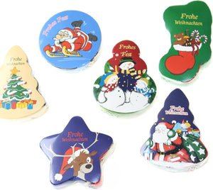 6 er Set Magische Handtücher SANTA & FRIENDS Weihnachten Adventskalender Mitgebsel Mitbringsel