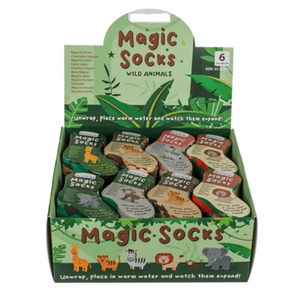 KAMACA 6er Set Paar Magische Socken für Kinder Kindersocken mit Baumwolle Party Mitgebsel Kindergeburtstag Magic Socks (6er Set Kindersocken Wildtiere)