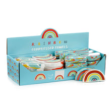 Laden Sie das Bild in den Galerie-Viewer, 4er Set Magisches Handtuch RAINBOW für Kinder Zauberhandtuch Mitgebsel Geschenkidee Kindergeburtstag Geschenk Reisen
