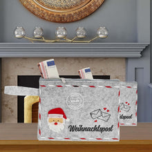 Laden Sie das Bild in den Galerie-Viewer, KAMACA 2er Set Geschenkbeutel für Geldgeschenke kleine Geschenke Präsente Geschenkverpackung Geld Gutschein Weihnachten (2er Set Filz Tasche Weihnachtspost)
