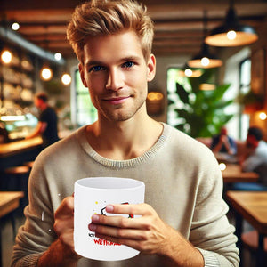 KAMACA Kaffeebecher Becher Lustige Tasse Weihnachts - Muffel Sarkasmus witziges Geschenk lieben Menschen Kollegen Büro Alltag (Ich hasse Weihnachten)