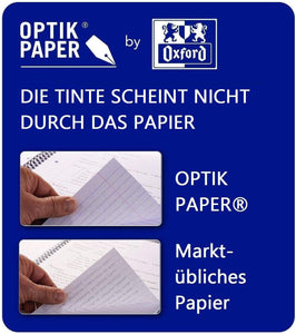 5er Set OXFORD Schule Collegeblock A4 27 orange (220 x 295 mm), 80 Blatt, liniert Doppelrand, 90 g/m², 4fach gelocht