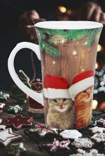 Laden Sie das Bild in den Galerie-Viewer, KAMACA XL Kaffeebecher Becher Tasse Weihnachtstasse für einen lieben Menschen tolles Geschenk Kollegen Büro Alltag Winter Weihnachten (Weihnachts - Katzen)
