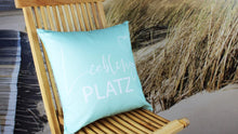 Laden Sie das Bild in den Galerie-Viewer, Outdoor Dekokissen Kissen für Garten Lounge Balkon wasserabweisend schmutzabweisend UV Schutz ideal für Haus Garten Camping 45x45 cm (Lieblingsplatz Mint)
