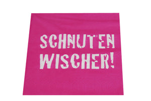 KAMACA 80 Servietten Papierservietten mit Spruch „Schnuten - Wischer" stillvolle Tischdeko Feier Fest Weihnachten