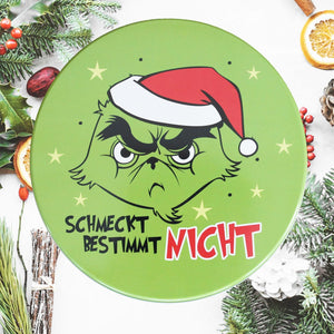 KAMACA 3 er SET Keksdosen Gebäckdosen Aufbewahrungsdosen rund praktisch und stillvoll zu Winter Advent Weihnachten (3er Set KAMACA-Weihnachts-Muffel GRÜN Schmeckt bestimmt nicht)