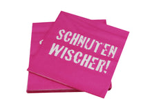 Laden Sie das Bild in den Galerie-Viewer, KAMACA 80 Servietten Papierservietten mit Spruch „Schnuten - Wischer&quot; stillvolle Tischdeko Feier Fest Weihnachten
