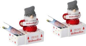 KAMACA 4er Set Geschenkschachtel für Geldgeschenke kleine Geschenke Präsente Geschenkverpackung Geld Gutschein Weihnachten (4er Set Geldgeschenkbox WICHTEL)