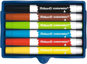 Pelikan Kreativfabrik Colorella Filzstifte Set für Kinder, Fasermaler, 6 Farben in Universaletage