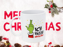 Laden Sie das Bild in den Galerie-Viewer, KAMACA Kaffeebecher Becher Lustige Tasse Weihnachts - Muffel Sarkasmus witzig tolles Geschenk lieben Menschen Kollegen Büro Weihnachten (Ich hasse Menschen)
