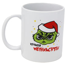 Laden Sie das Bild in den Galerie-Viewer, KAMACA Kaffeebecher Becher Lustige Tasse Weihnachts - Muffel Sarkasmus witziges Geschenk lieben Menschen Kollegen Büro Alltag (Ich hasse Weihnachten)
