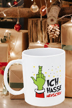 Laden Sie das Bild in den Galerie-Viewer, KAMACA Kaffeebecher Becher Lustige Tasse Weihnachts - Muffel Sarkasmus witzig tolles Geschenk lieben Menschen Kollegen Büro Weihnachten (Ich hasse Menschen)
