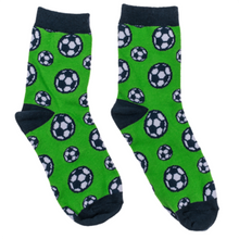 Laden Sie das Bild in den Galerie-Viewer, KAMACA 4er Set Paar Magische Socken für Kinder Kindersocken mit Baumwolle Party Mitgebsel Kindergeburtstag Magic Socks (4er Set Kindersocken Fussball)
