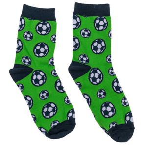 KAMACA 4er Set Paar Magische Socken für Kinder Kindersocken mit Baumwolle Party Mitgebsel Kindergeburtstag Magic Socks (4er Set Kindersocken Fussball)