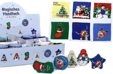 Laden Sie das Bild in den Galerie-Viewer, 6 er Set Magische Handtücher SANTA &amp; FRIENDS Weihnachten Adventskalender Mitgebsel Mitbringsel
