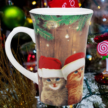 Laden Sie das Bild in den Galerie-Viewer, KAMACA XL Kaffeebecher Becher Tasse Weihnachtstasse für einen lieben Menschen tolles Geschenk Kollegen Büro Alltag Winter Weihnachten (Weihnachts - Katzen)
