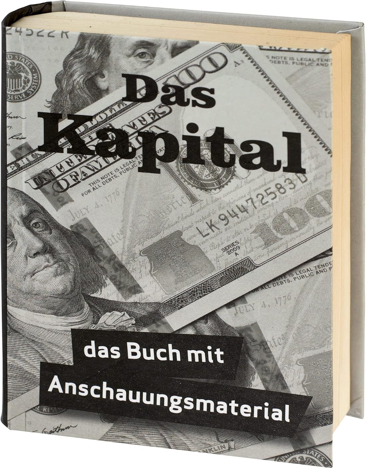 KAMACA Geschenkschachtel in Buchoptik mit Magnetverschluss für Geldgeschenke kleine Geschenke Präsente Geschenkverpackung Geld Gutschein Geburtstag (DAS KAPITAL)