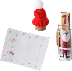 KAMACA 4er Set Geschenkverpackung für Geldgeschenke kleine Geschenke Präsente Geschenkverpackung Geld Gutschein Weihnachten (4er Set Winterfreunde)