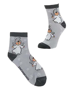 KAMACA 4er Set Paar Magische Socken Größe 36-40 mit Baumwolle Party Mitgebsel Geburtstag Magic Socks (4er Set Socken Schutzengel)