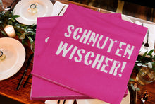 Laden Sie das Bild in den Galerie-Viewer, KAMACA 80 Servietten Papierservietten mit Spruch „Schnuten - Wischer&quot; stillvolle Tischdeko Feier Fest Weihnachten
