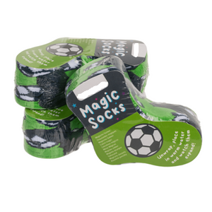 KAMACA 4er Set Paar Magische Socken für Kinder Kindersocken mit Baumwolle Party Mitgebsel Kindergeburtstag Magic Socks (4er Set Kindersocken Fussball)