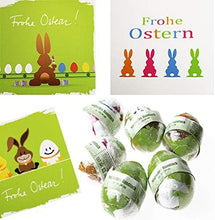 Laden Sie das Bild in den Galerie-Viewer, 6er Set Magisches Handtuch OSTEREIER in Form eines Ei für Kinder Zauberhandtuch Mitgebsel Geschenkidee Kindergeburtstag Geschenk Ostern
