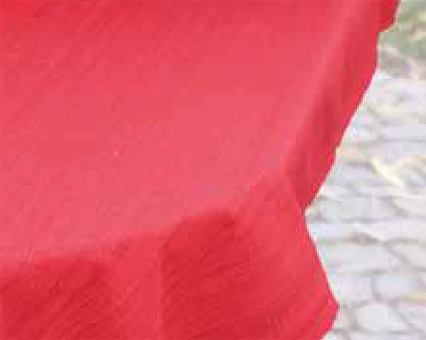 Outdoor Tischdecke 130x160 cm GARDEN rot meliert fleckabweisend witterungsbeständig