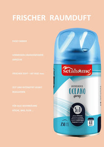 setahome 6 x Nachfüller FRESH 250 ml für automatische Duftsprays, geeignet für z.B. Air Wick Freshmatic und Glade